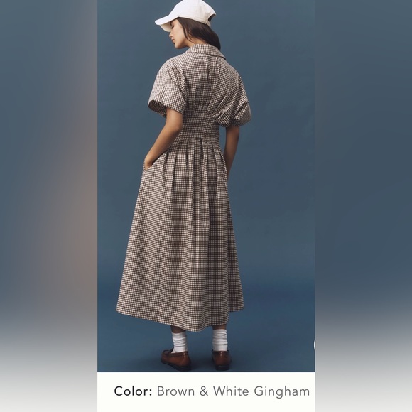 Anthropologie x Exquise The Tobie Studded Shirt Dress NWT - Picture 2 of 16